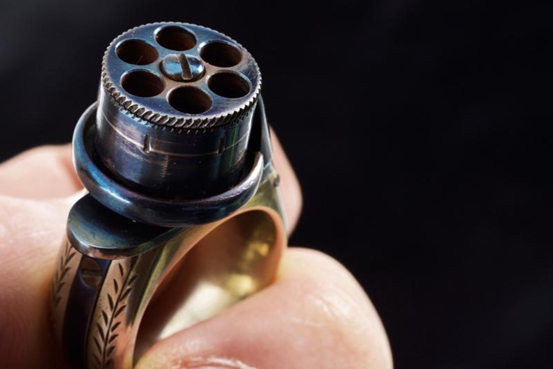 A pin-fire ring revolver 'Le Petit Protector' - Bild 3 aus 4