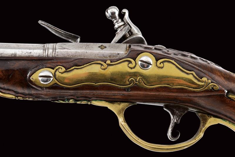 A flintlock traveling pistol by Sollani - Image 3 of 8