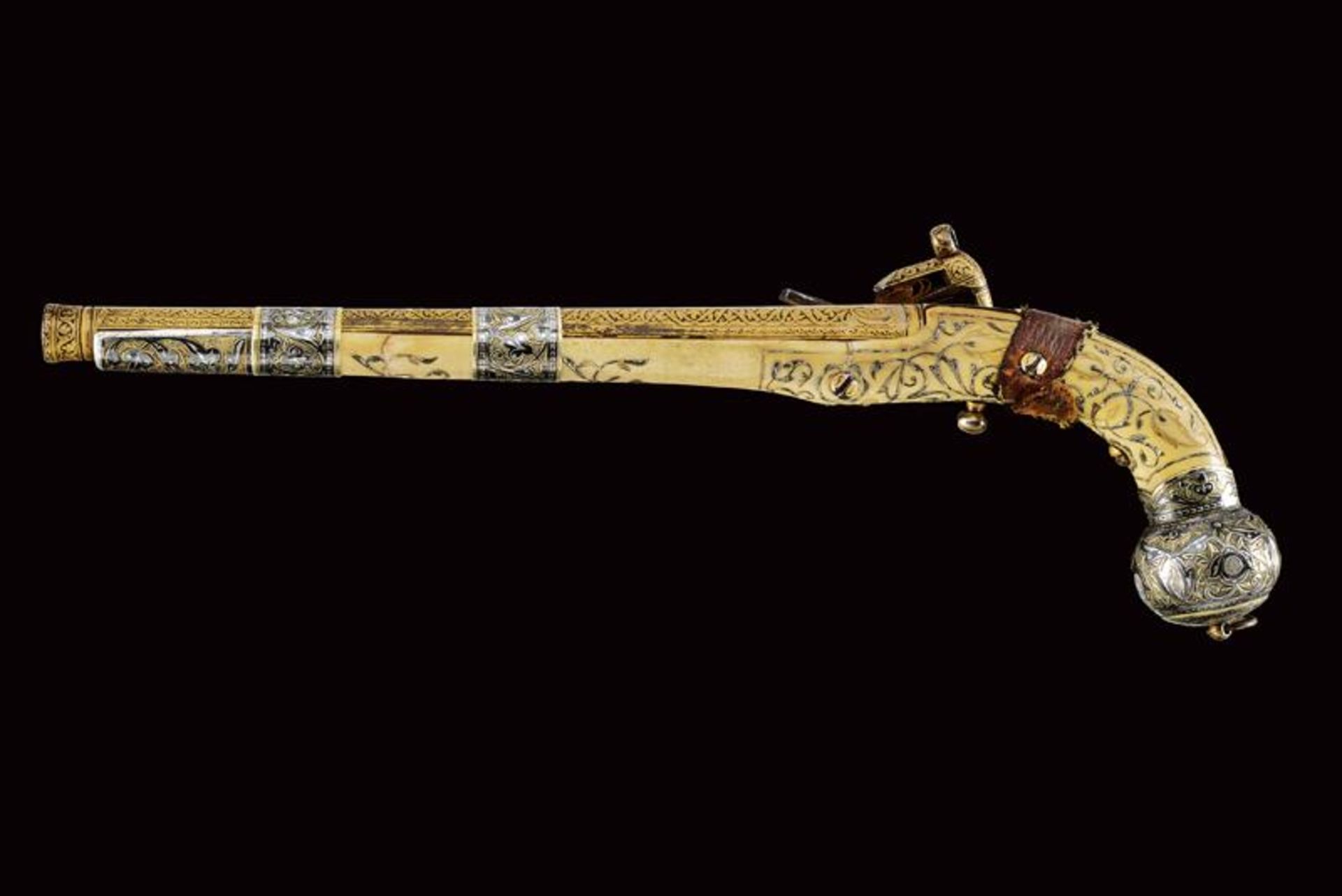 An exceptional miquelet lock Cossack pistol - Bild 3 aus 16