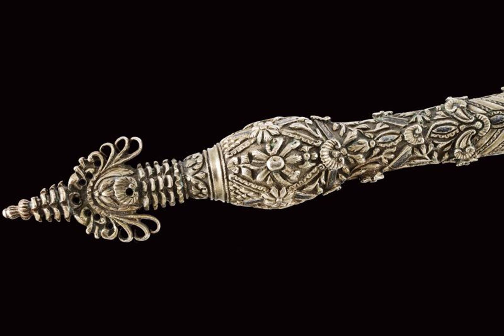 An outstanding silver mounted flintlock pistol in Roka style - Bild 5 aus 11