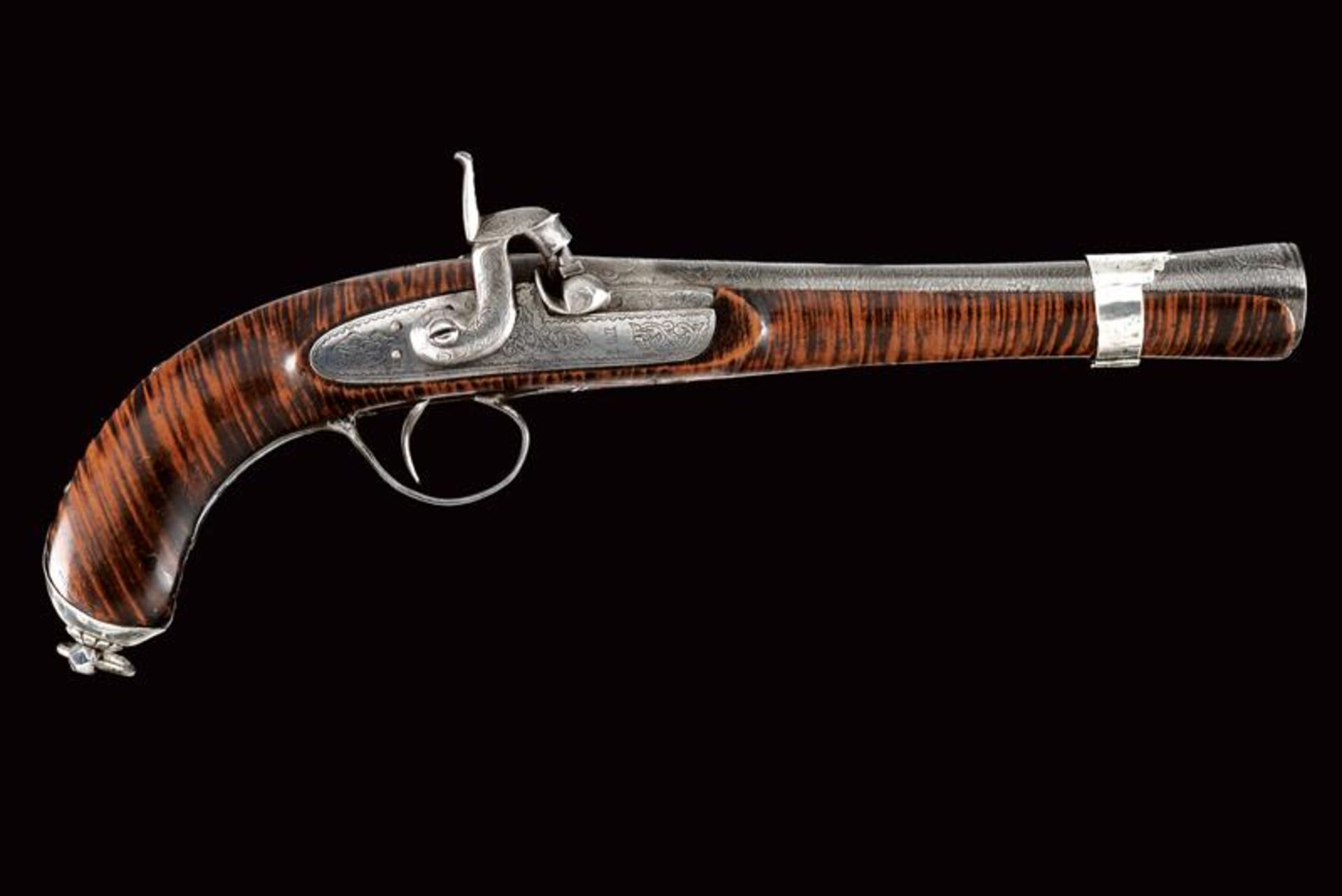 A beautiful percussion blunderbuss pistol - Bild 9 aus 9