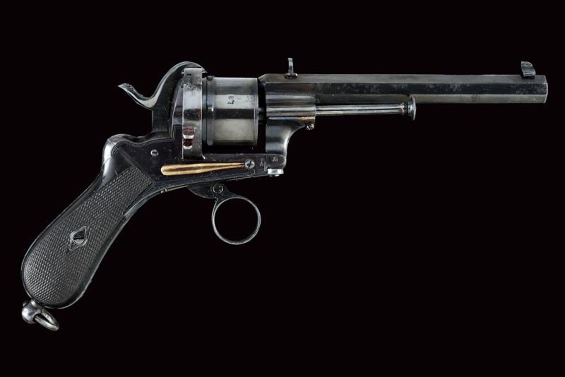 A Lefaucheux pin-fire revolver by Francotte