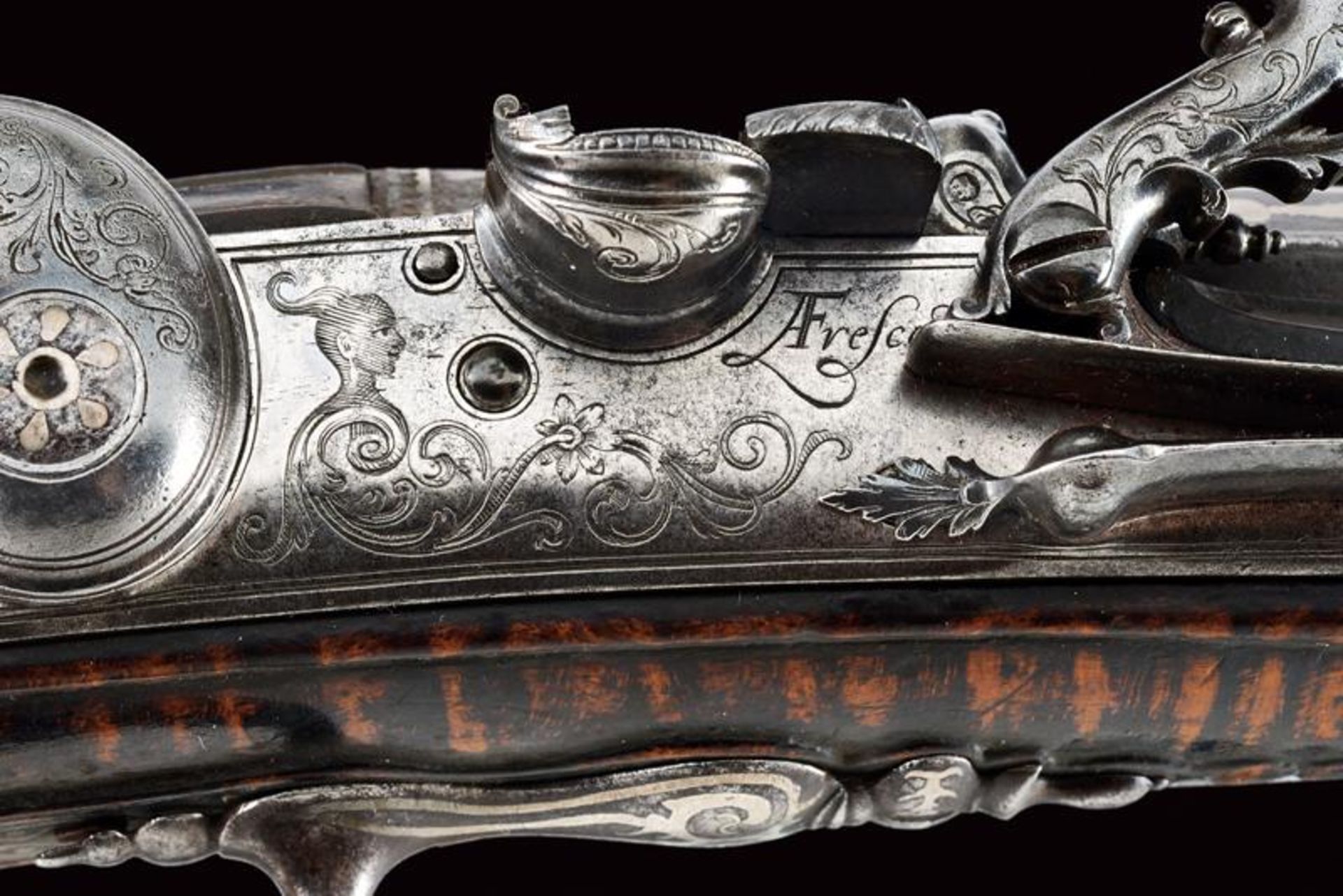 An elegant snaphaunce lock pistol by Acqua Fresca - Bild 9 aus 13