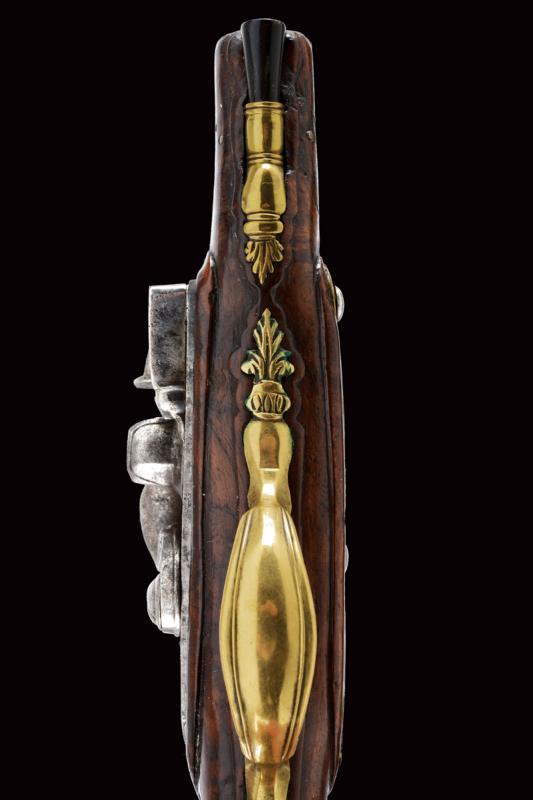 A flintlock traveling pistol by Sollani - Image 4 of 8