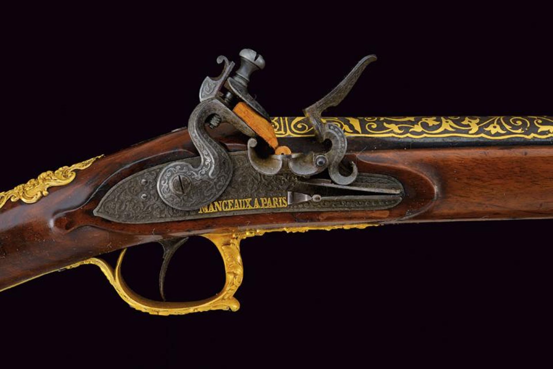 A beautiful flintlock gun by Manceaux - Bild 2 aus 14