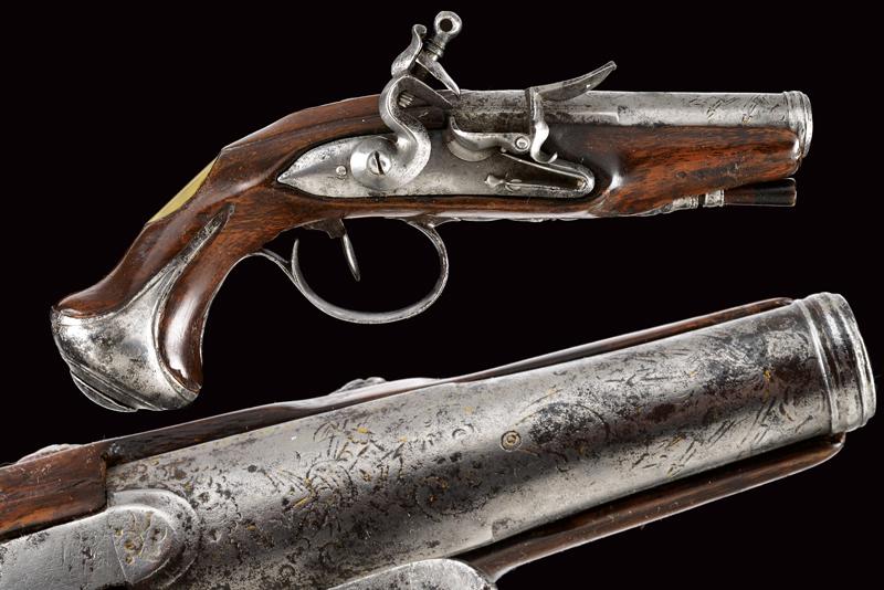 A small flintlock pistol