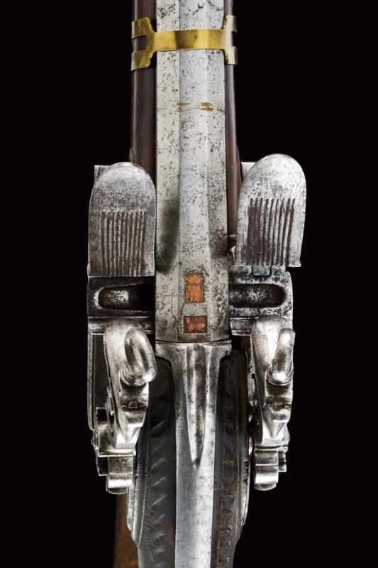 A rare and interesting over and under barreled miquelet lock gun by Matteo Car - Image 10 of 13