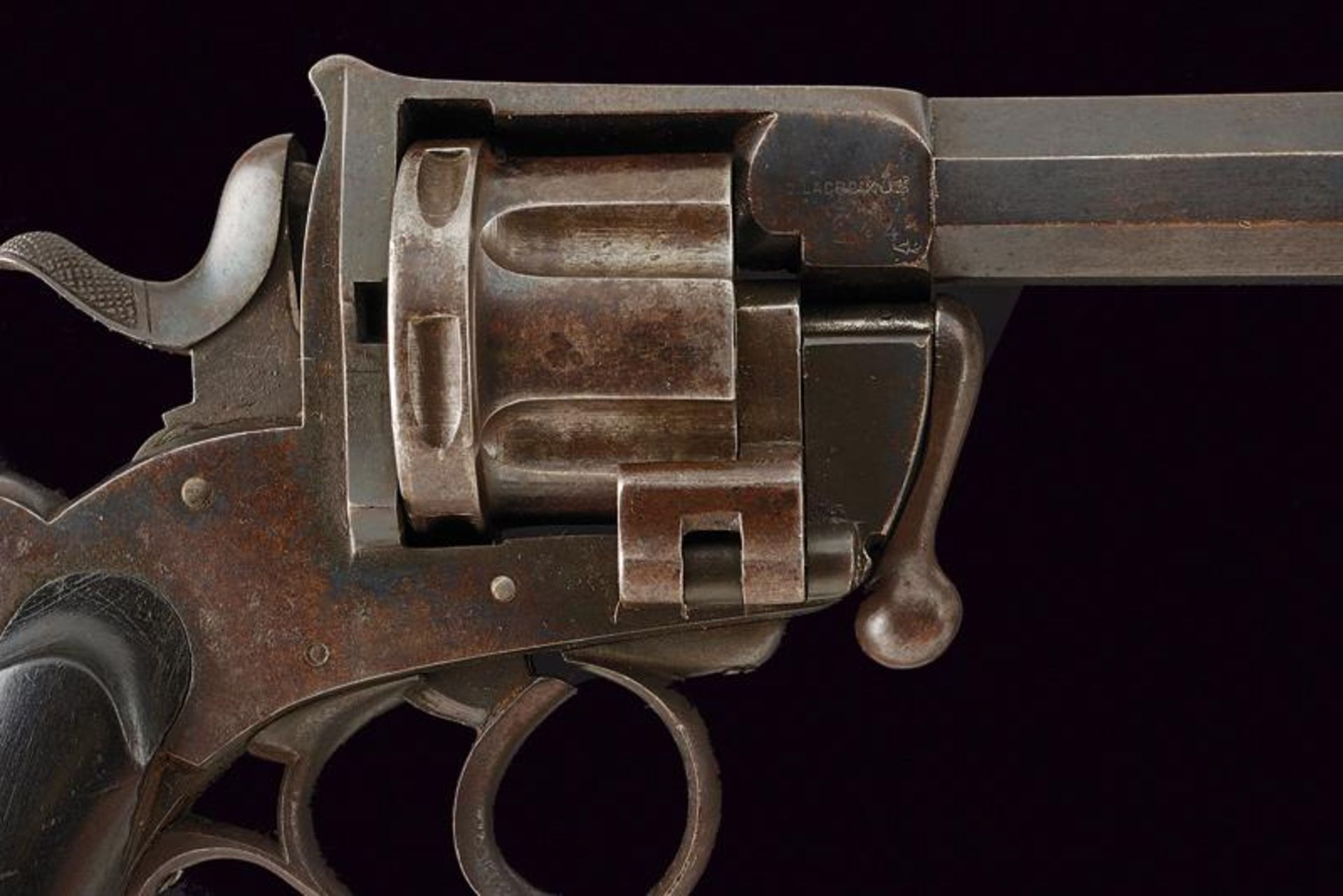 A rare and interesting centerfire revolver by J. Lacroix - Bild 3 aus 7