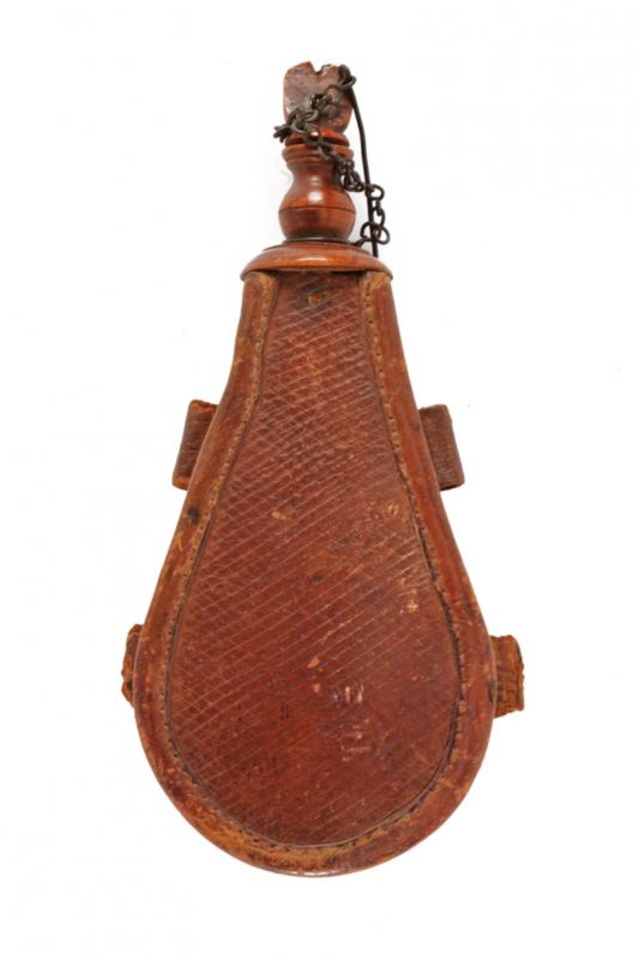 A rare powder flask with royal coat of arms - Image 2 of 3