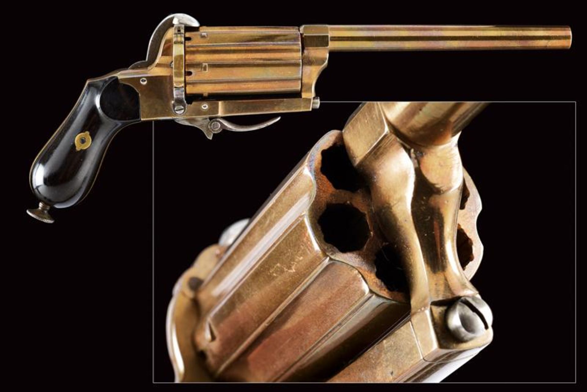 An interesting pin-fire pepperbox revolver