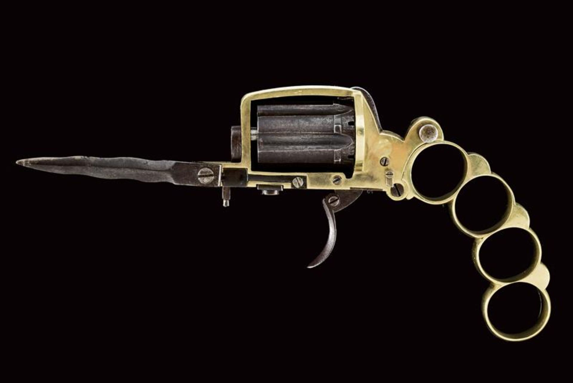 A rare Apache pin-fire revolver by Dolne - Bild 3 aus 8