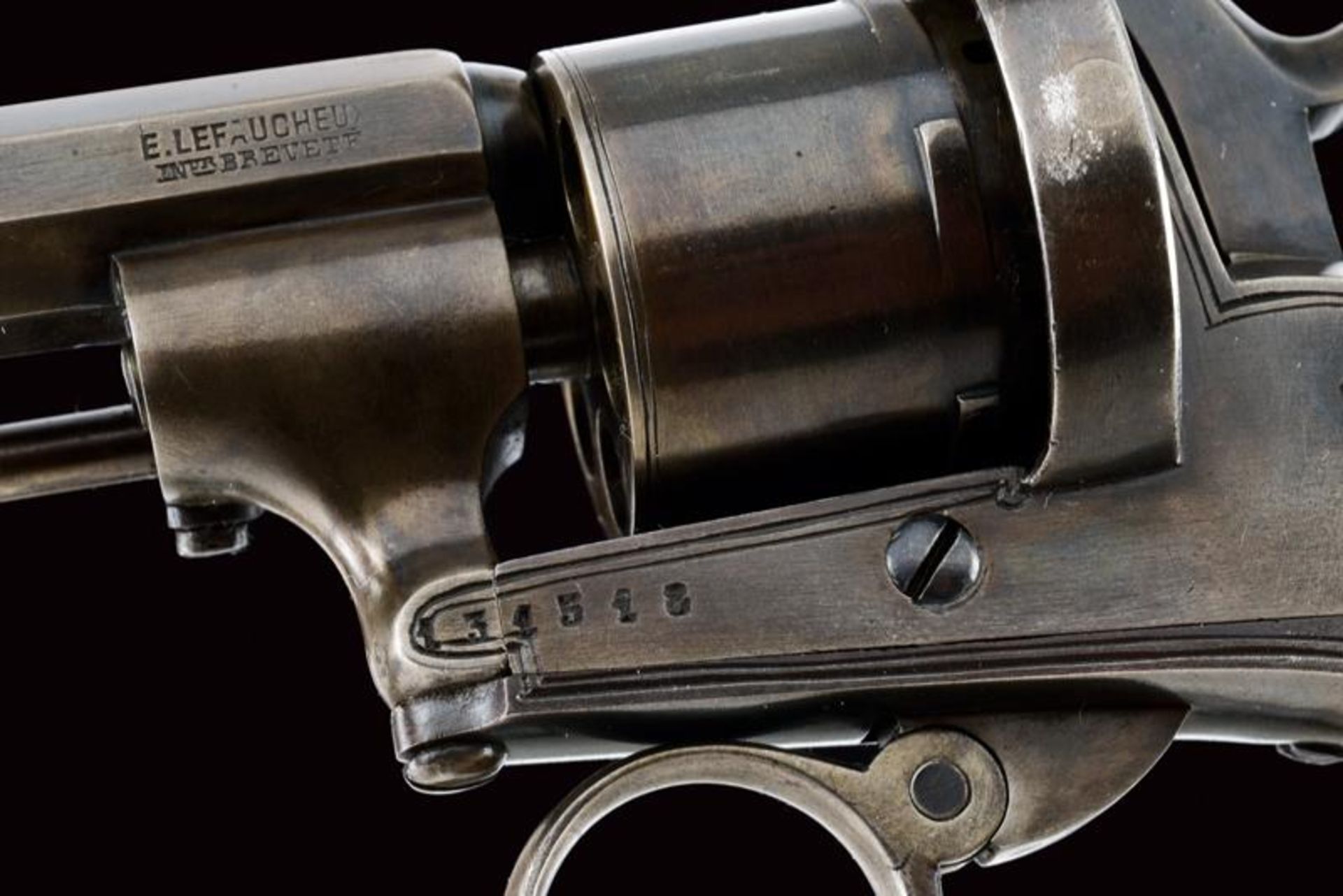 A Lefaucheux pin-fire revolver by Francotte - Bild 3 aus 8
