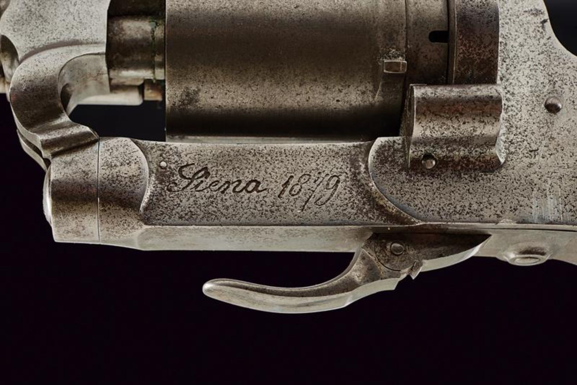 A pin-fire revolver with rare signature of Leoncini - Image 3 of 5