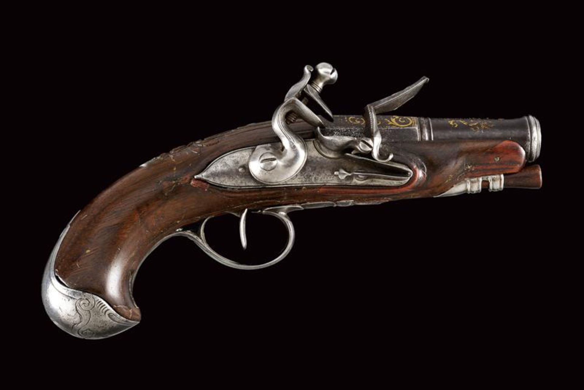 A fine flintlock traveling pistol - Image 7 of 7