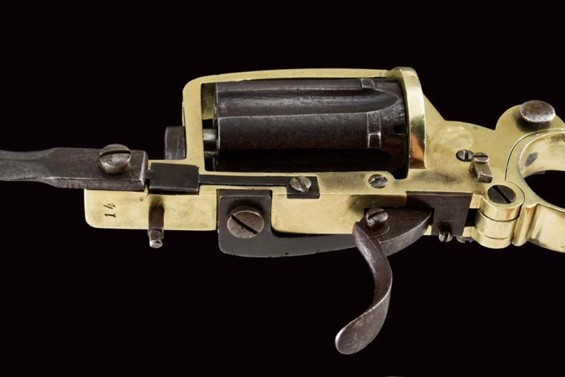 A rare Apache pin-fire revolver by Dolne - Bild 4 aus 8