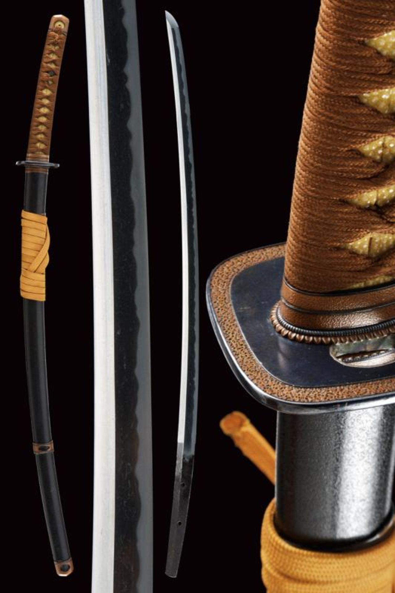 An elegant katana in handachi mount, mei Bokuden