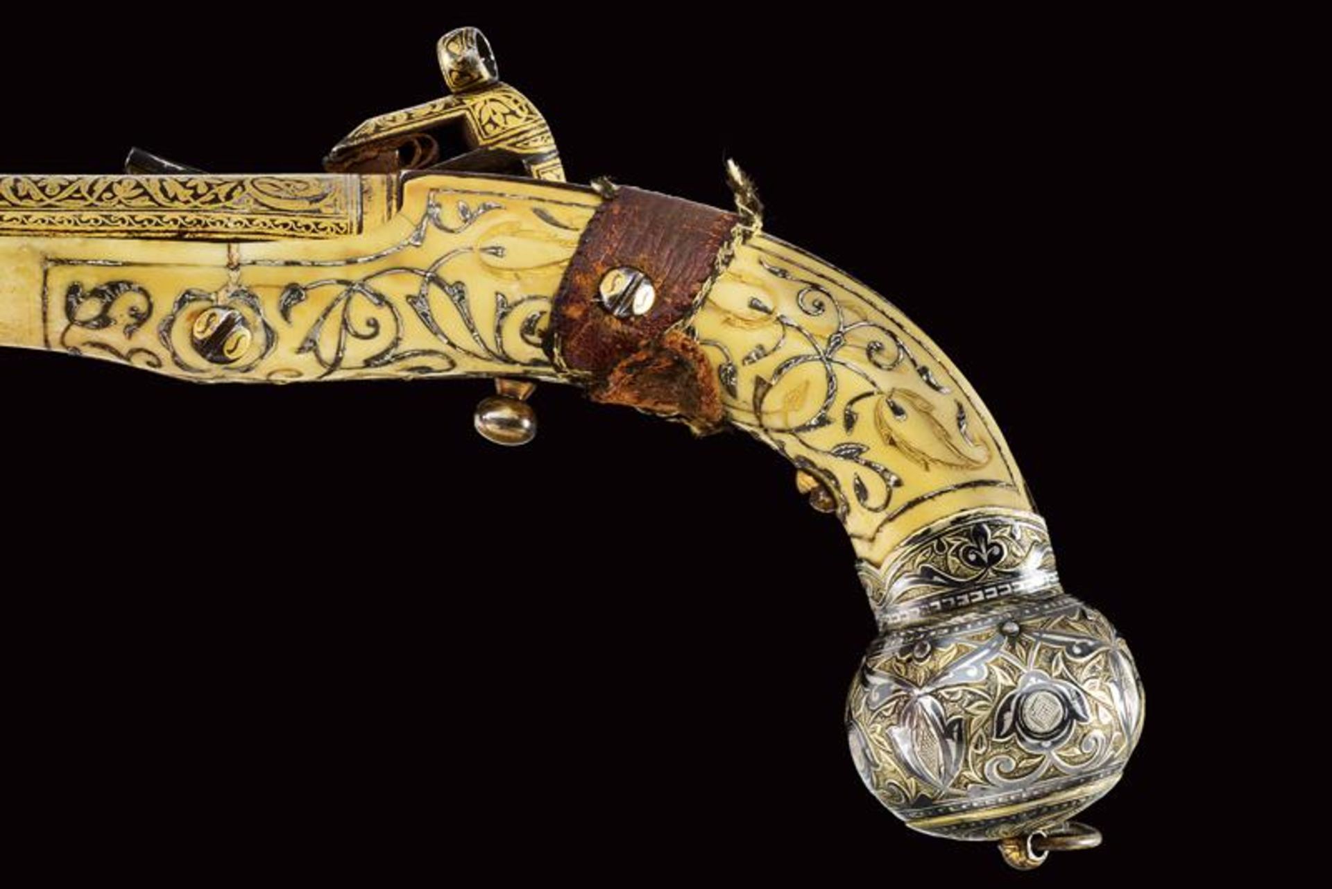 An exceptional miquelet lock Cossack pistol - Bild 14 aus 16