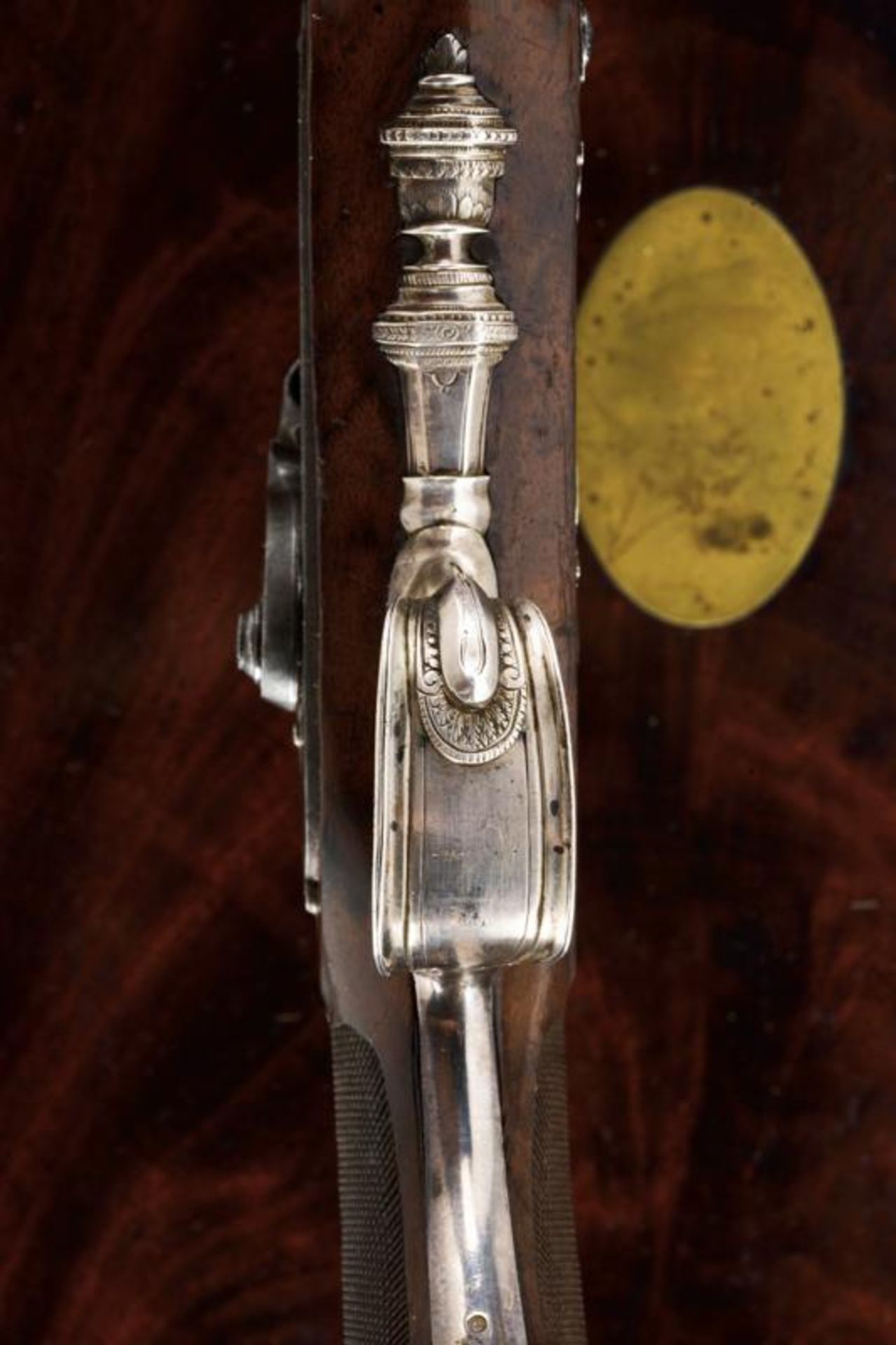 A rare pair of cased percussion pistols from the Factory of Versailles - Image 10 of 11