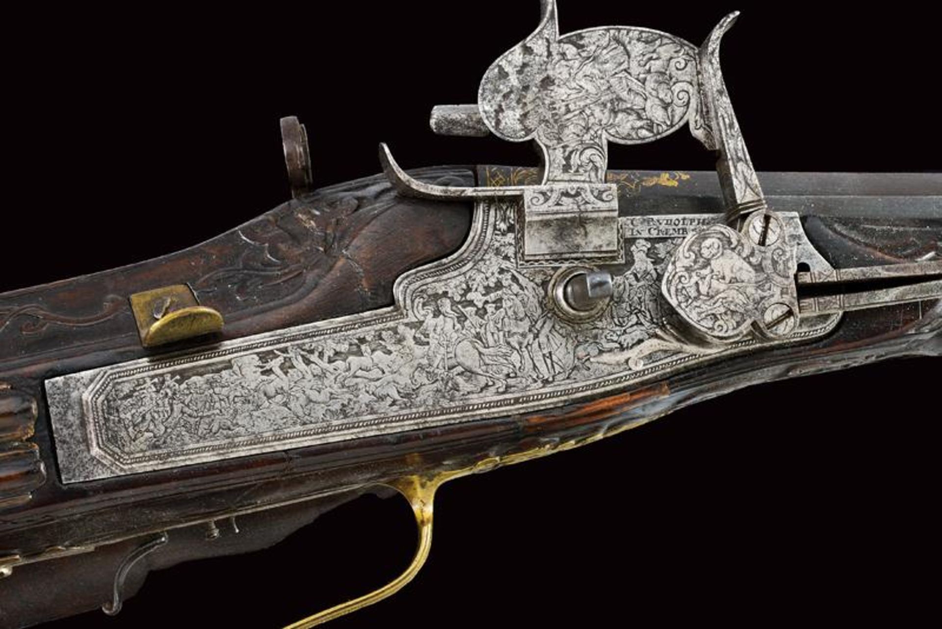 A fine wheel-lock gun by Johann Caspar Rudolph - Image 4 of 14