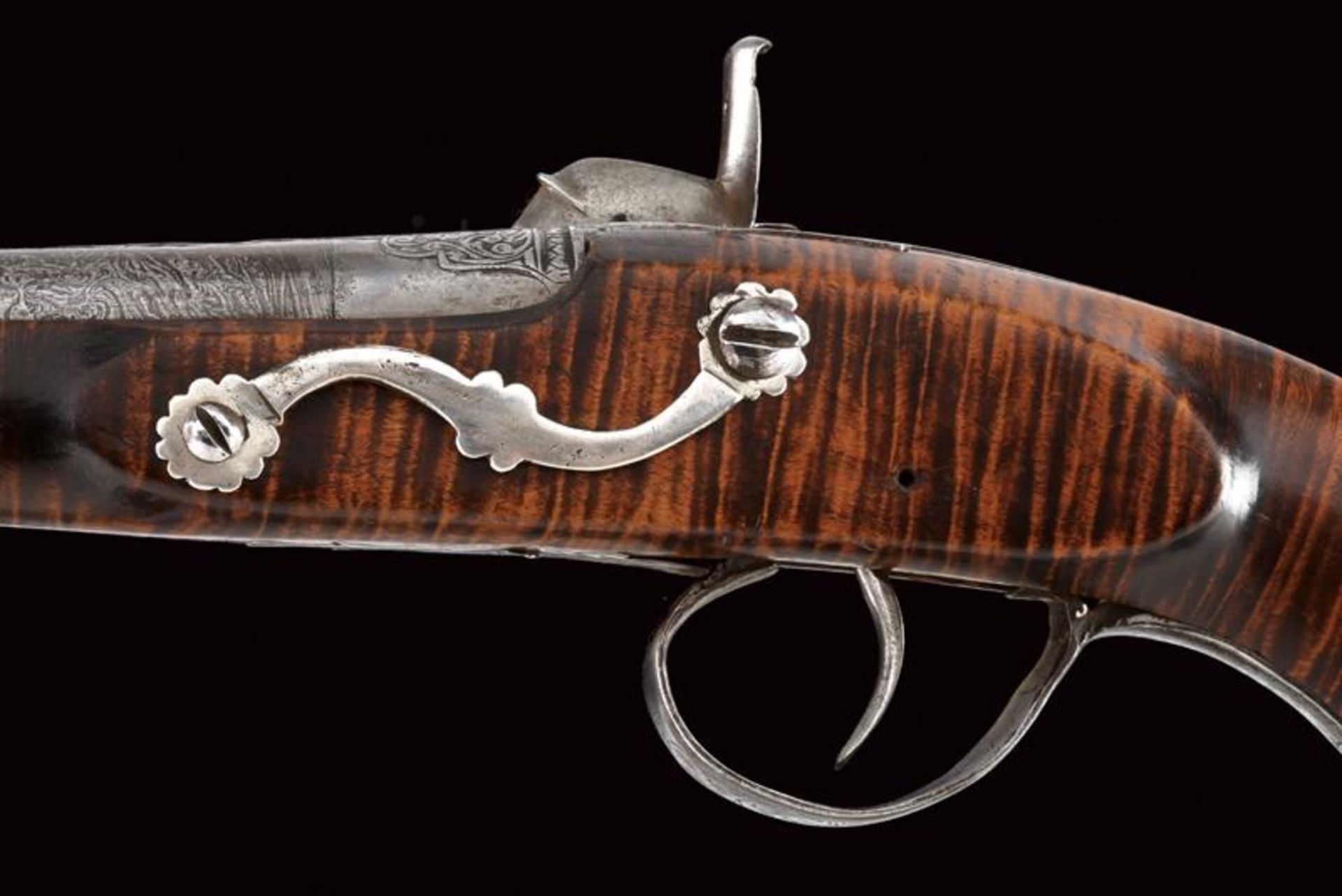 A beautiful percussion blunderbuss pistol - Bild 3 aus 9