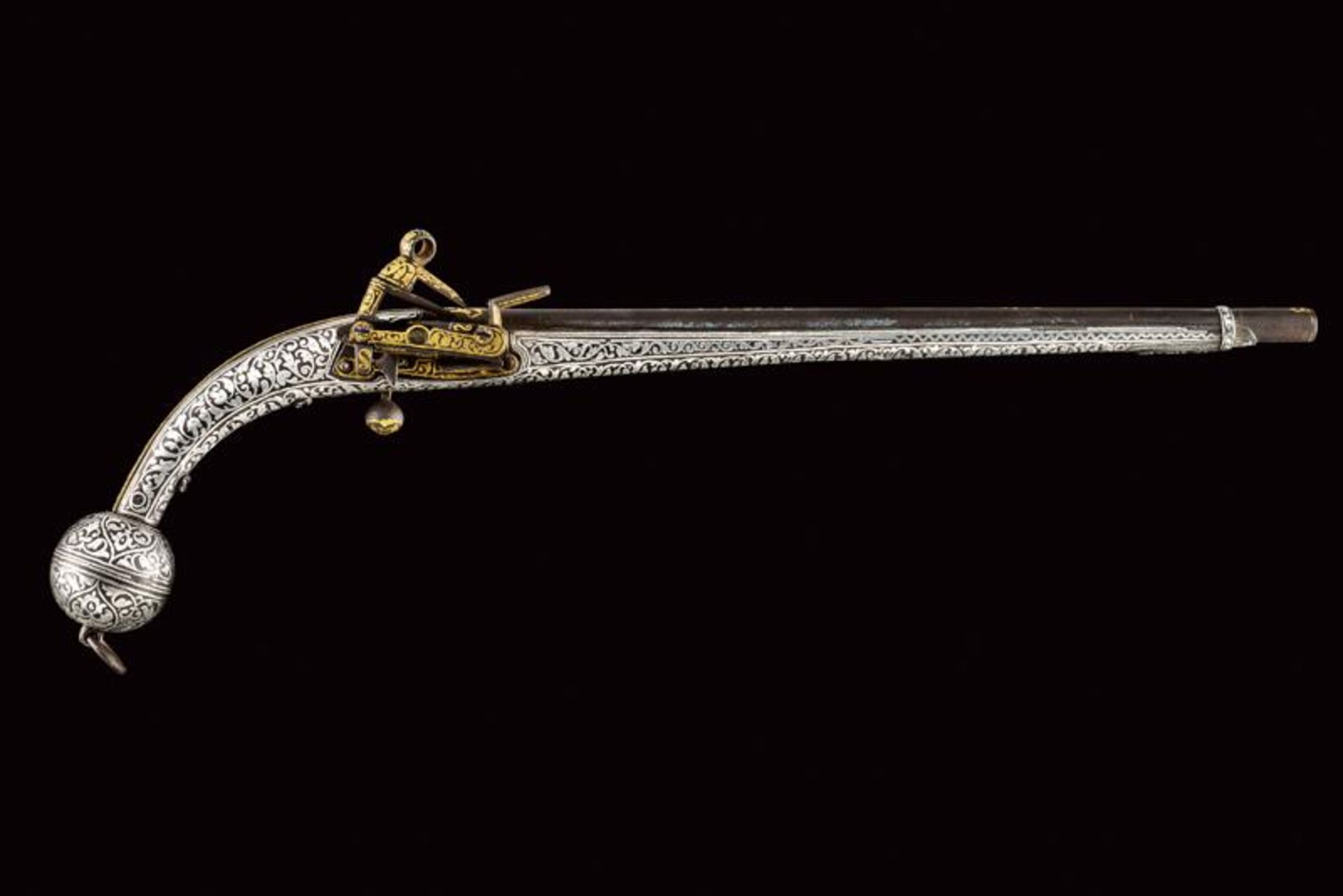 A very elegant and extremely rare Kubachi miquelet flintlock pistol - Bild 13 aus 13