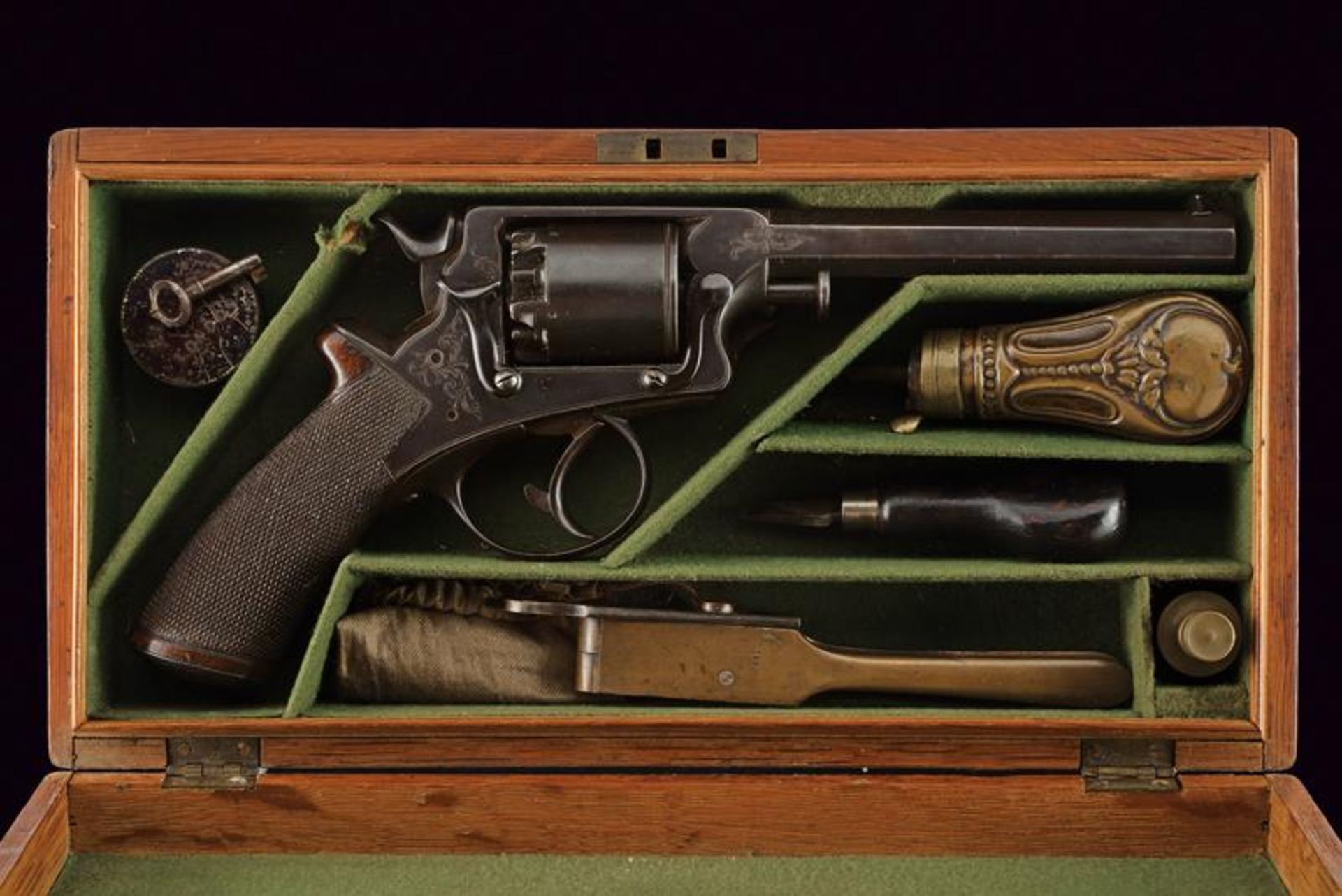 A Tranter patent cased percussion revolver