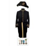 A Papal Chamberlain uniform with decorations