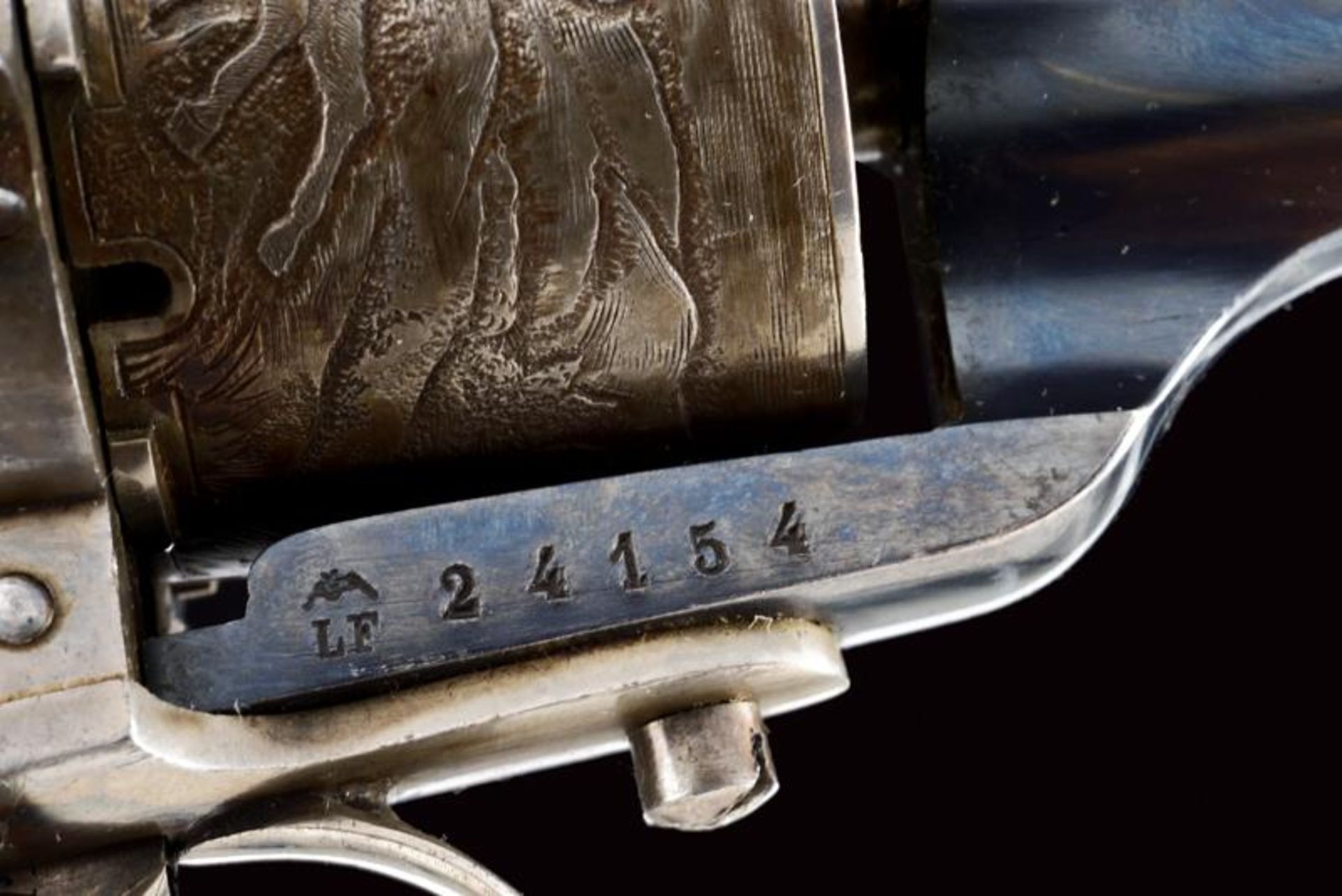 A beautiful 1858 model pin-fire revolver from the property of general A. Negri of Sanfront - Bild 2 aus 11