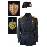 Uniform, shoulder boards and Fez of a vice secretary of the P.N.F.
