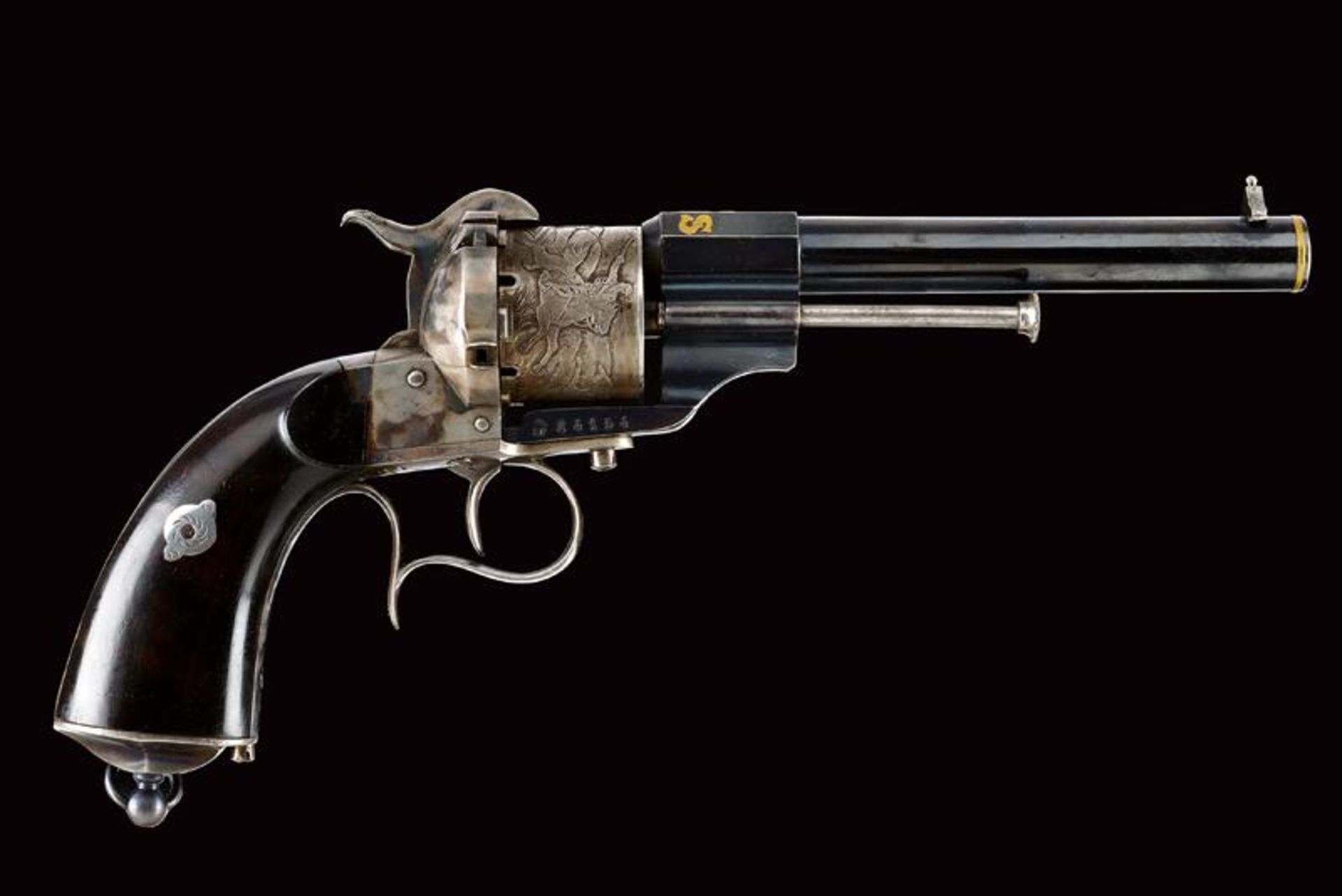 A beautiful 1858 model pin-fire revolver from the property of general A. Negri of Sanfront - Bild 11 aus 11