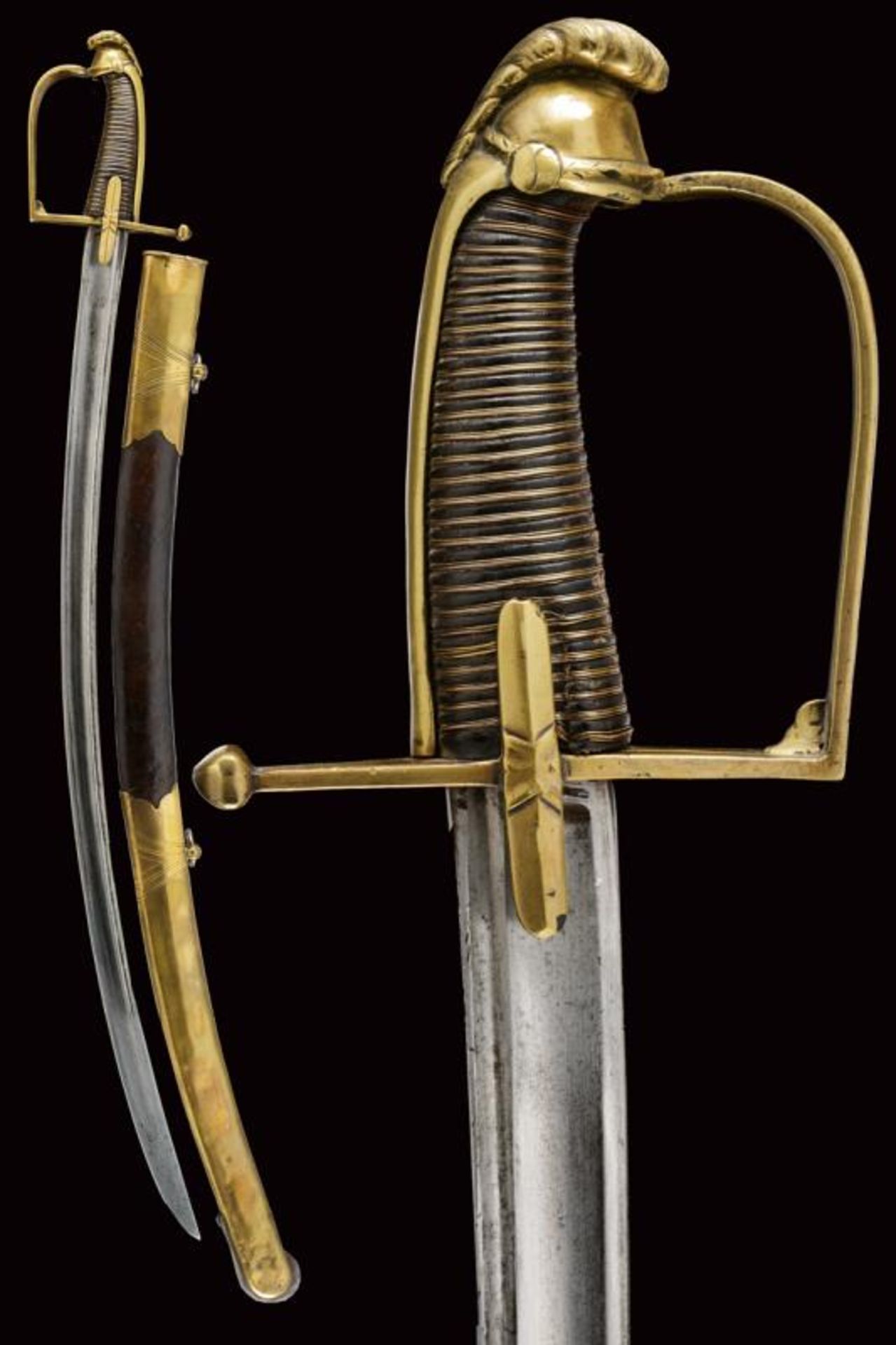 A rare 'Chasseur a cheval' officer's sabre