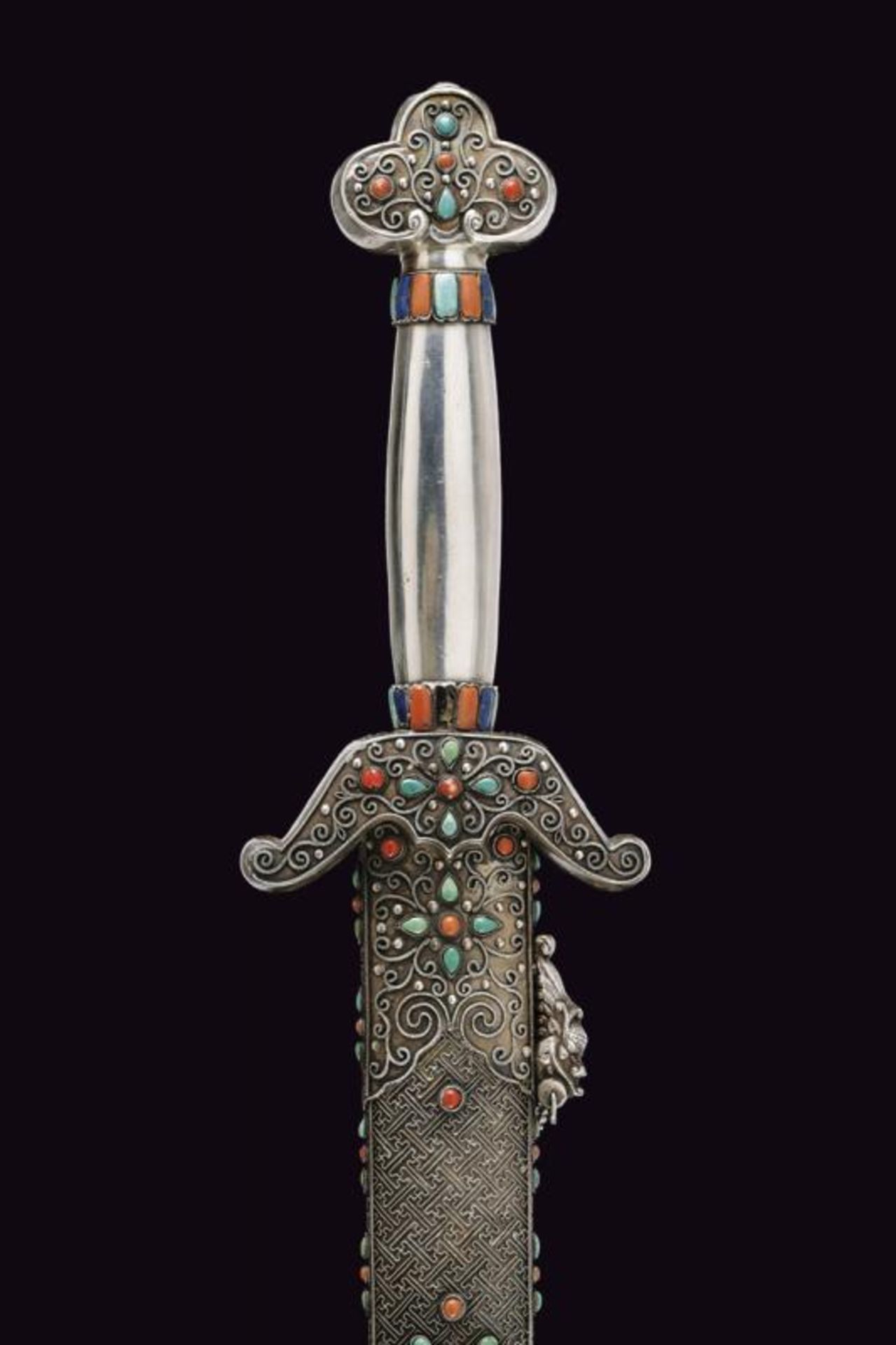 A silver-mounted jian (Chinese sword) - Bild 6 aus 7