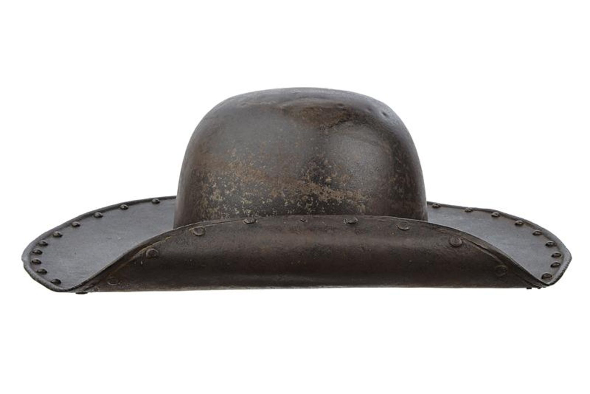 A rare helmet in the shape of a cavalier's hat - Image 4 of 5