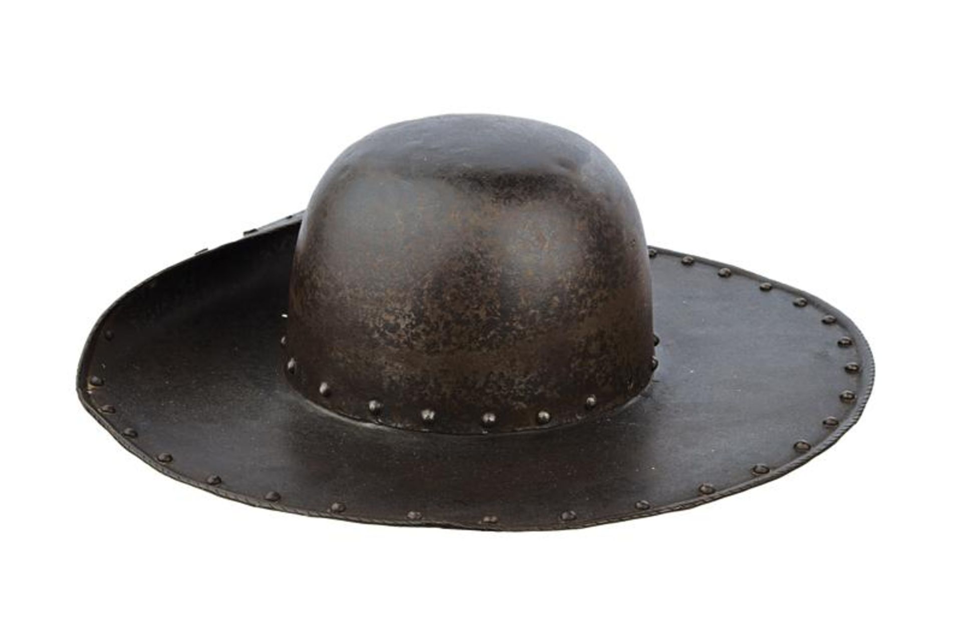 A rare helmet in the shape of a cavalier's hat - Image 2 of 5