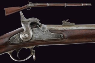 An 1863 model Springfield percussion rifle