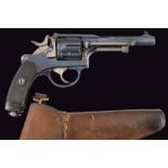 An 1882 model center fire revolver with holster