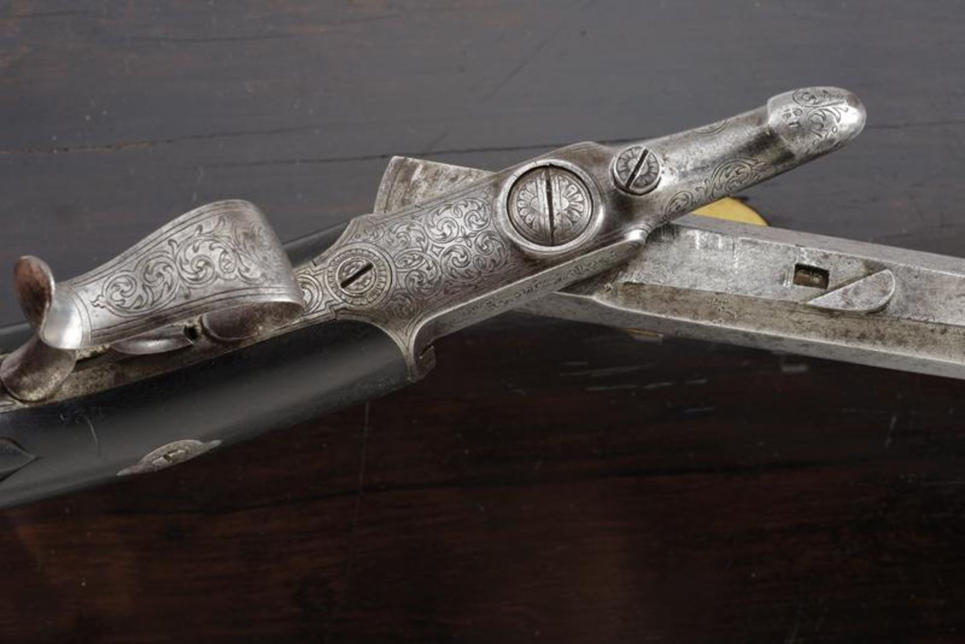 An interesting and rare pair of cased percussion pistols by Lepage - Image 9 of 9