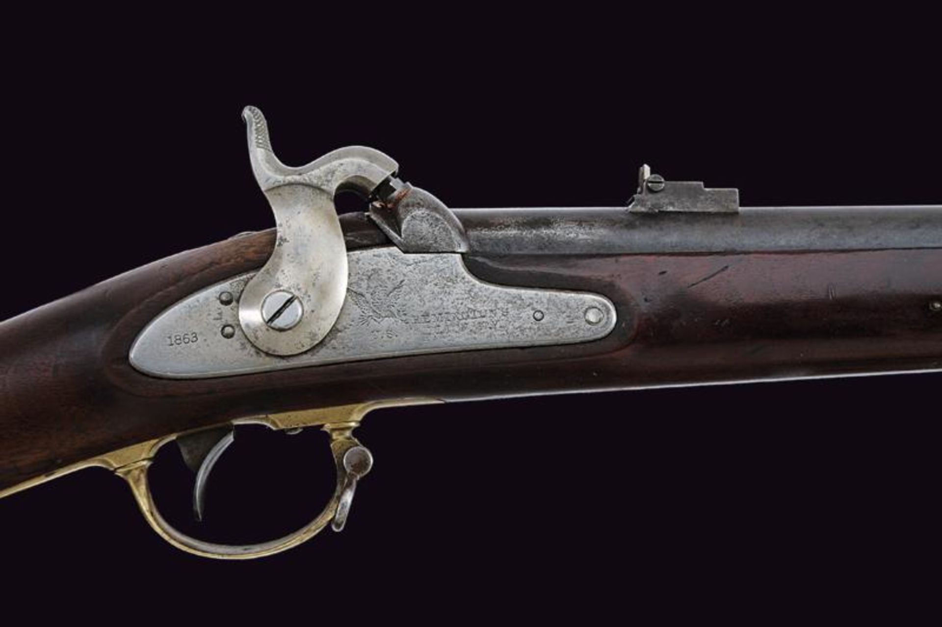 An interesting 1863 Model Remington percussion rifle 'Zouave' - Bild 2 aus 9