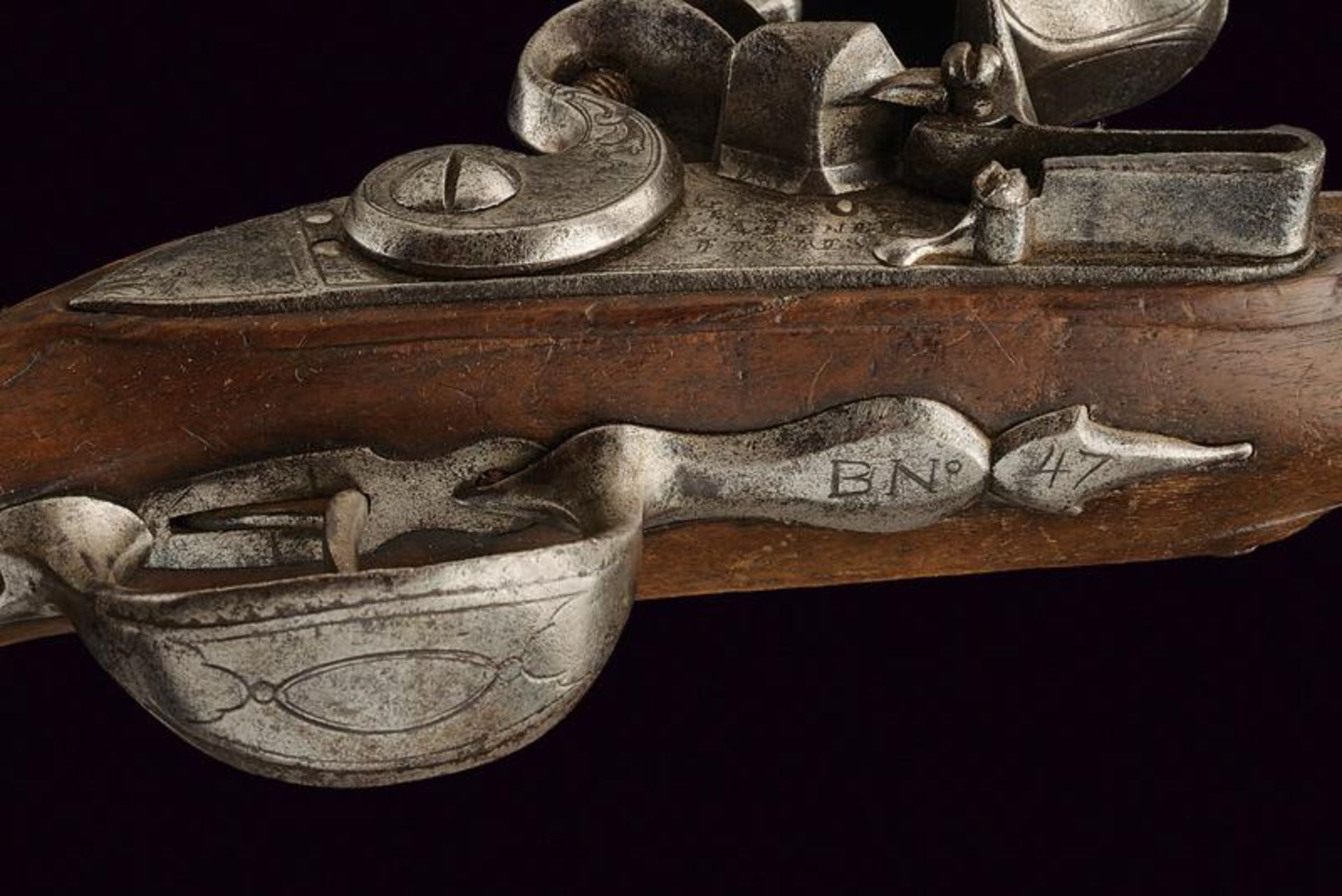 A rare Mod. 1743 pistol for the 'Garde du Corps du Roi' by Pentel Freres - Bild 6 aus 7