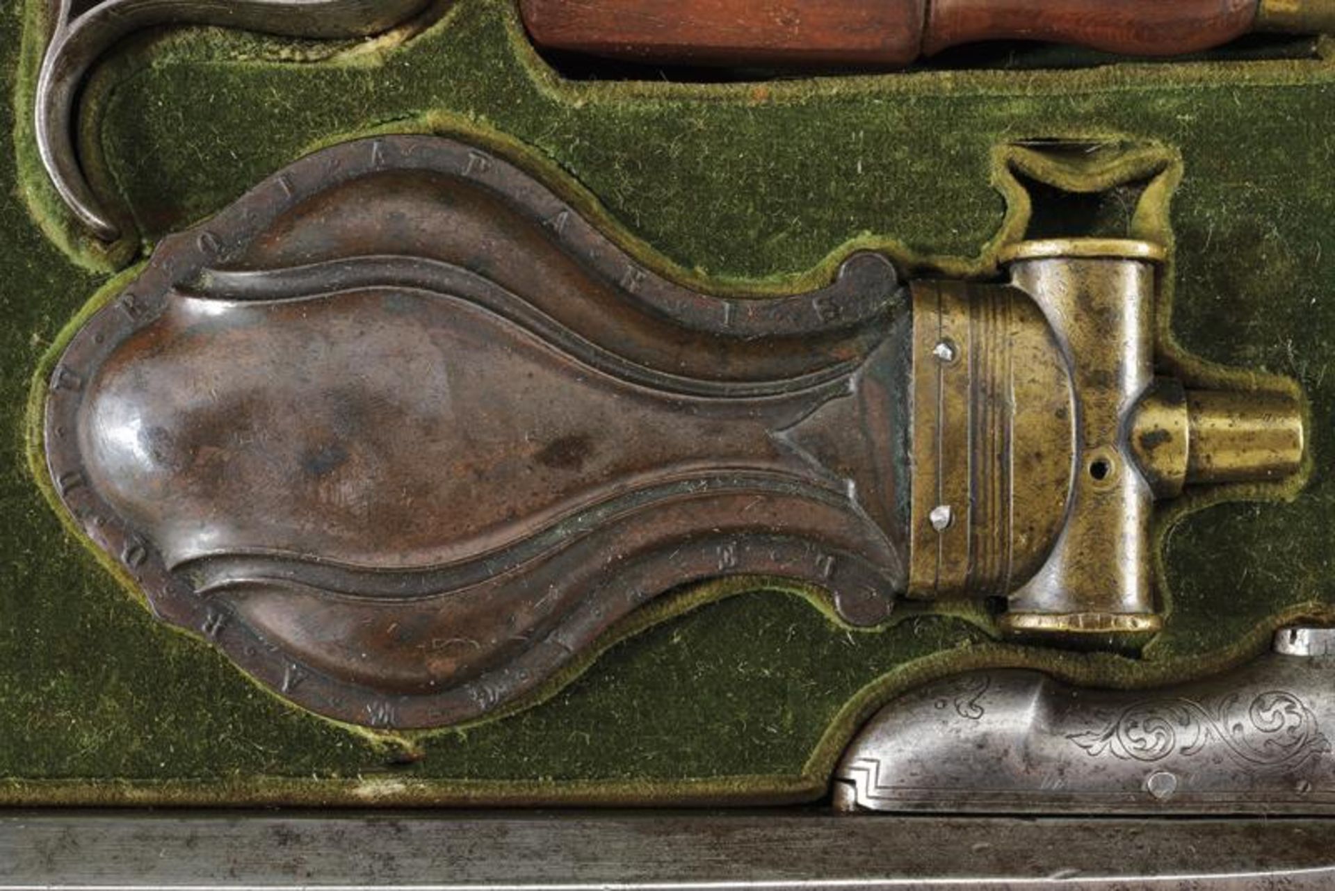 An interesting and rare pair of cased percussion pistols by Lepage - Image 4 of 9