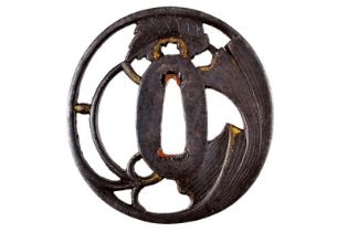 A tsuba of the Echizen Kinai school