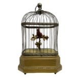 Late 19th/early 20th century birdcage automaton
