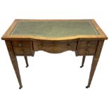 Edwardian inlaid rosewood writing desk