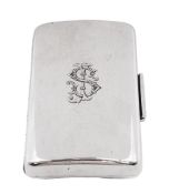 Edwardian silver cigar case