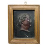 19th century wax relief portrait