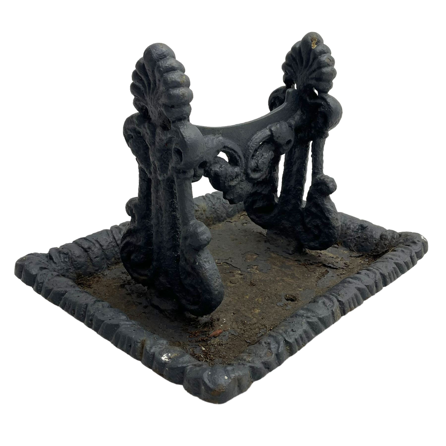 Cast iron boot scraper