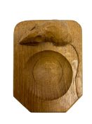 Mouseman - figured oak pin tray