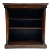 William IV rosewood open bookcase