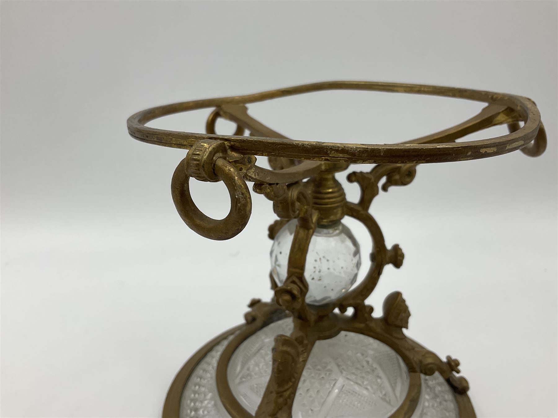 Pair of 19th century Osler glass and ormolu table centrepieces - Image 22 of 30