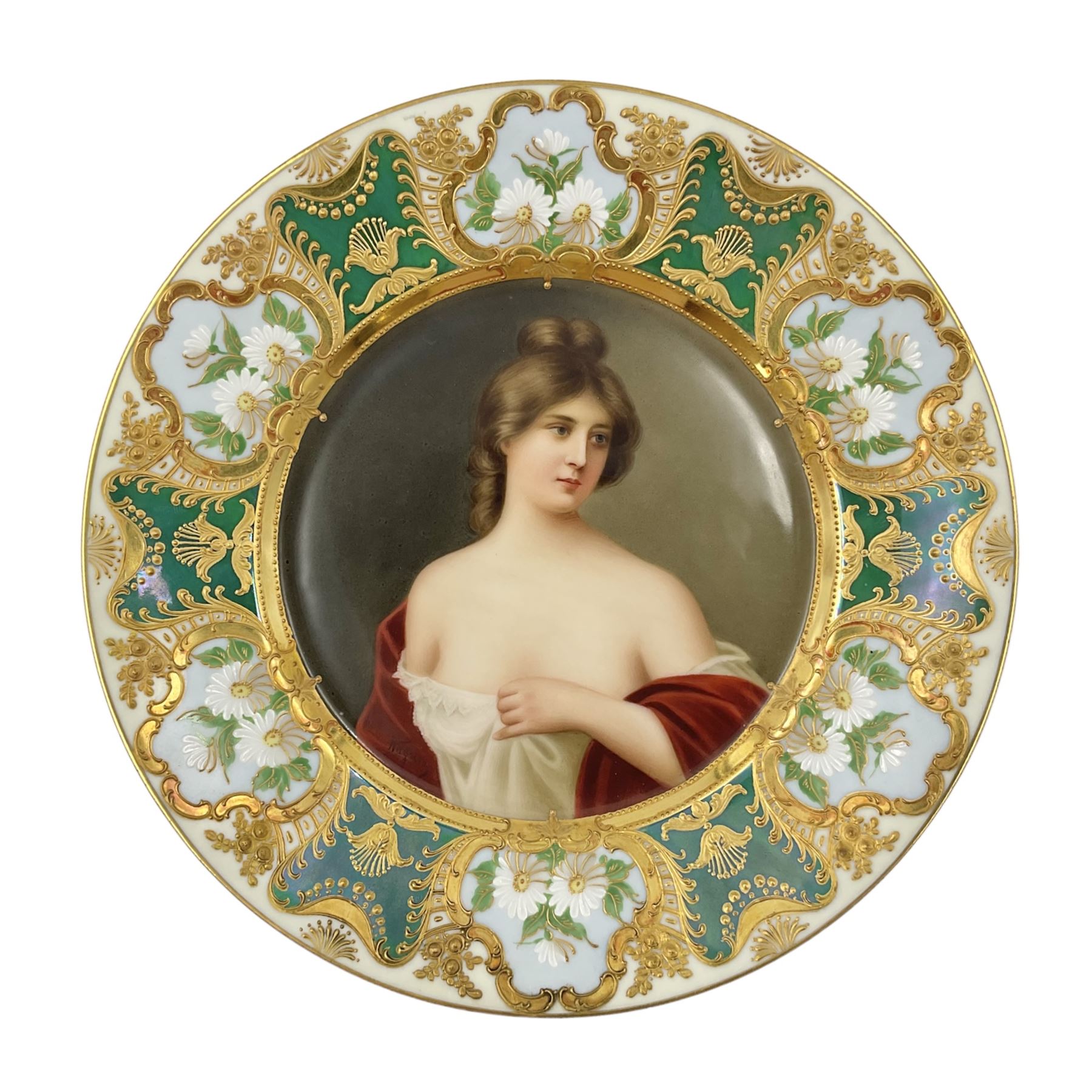 Two late 19th century cabinet plates in the manner of Vienna - Image 2 of 24